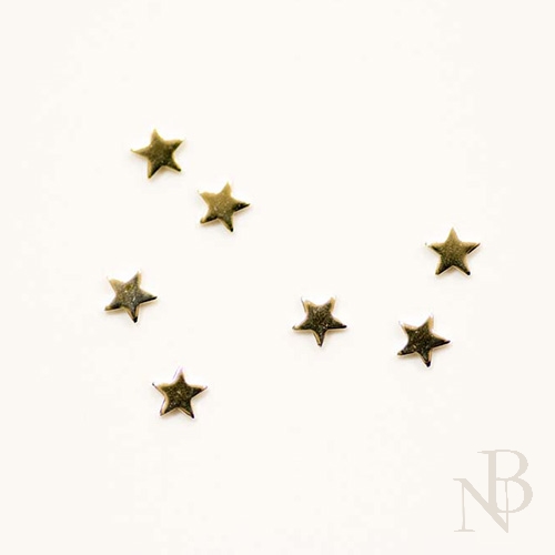 スタースタッズ 2.4mm×2.5mm / シルバー 50個入