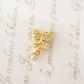 リュクスバタフライスイング（クリスタル×クリスタル） 18mm×12mm