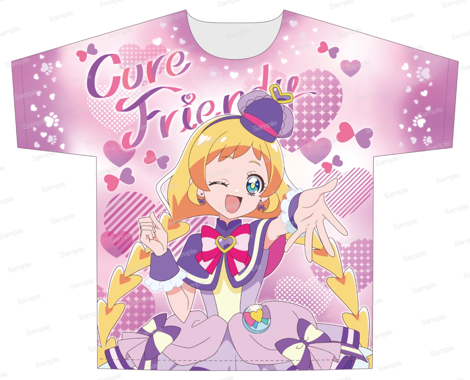 わんだふるぷりきゅあ！フルグラフィック Tシャツ Vol.1 キュアフレンディ/犬飼いろは　表