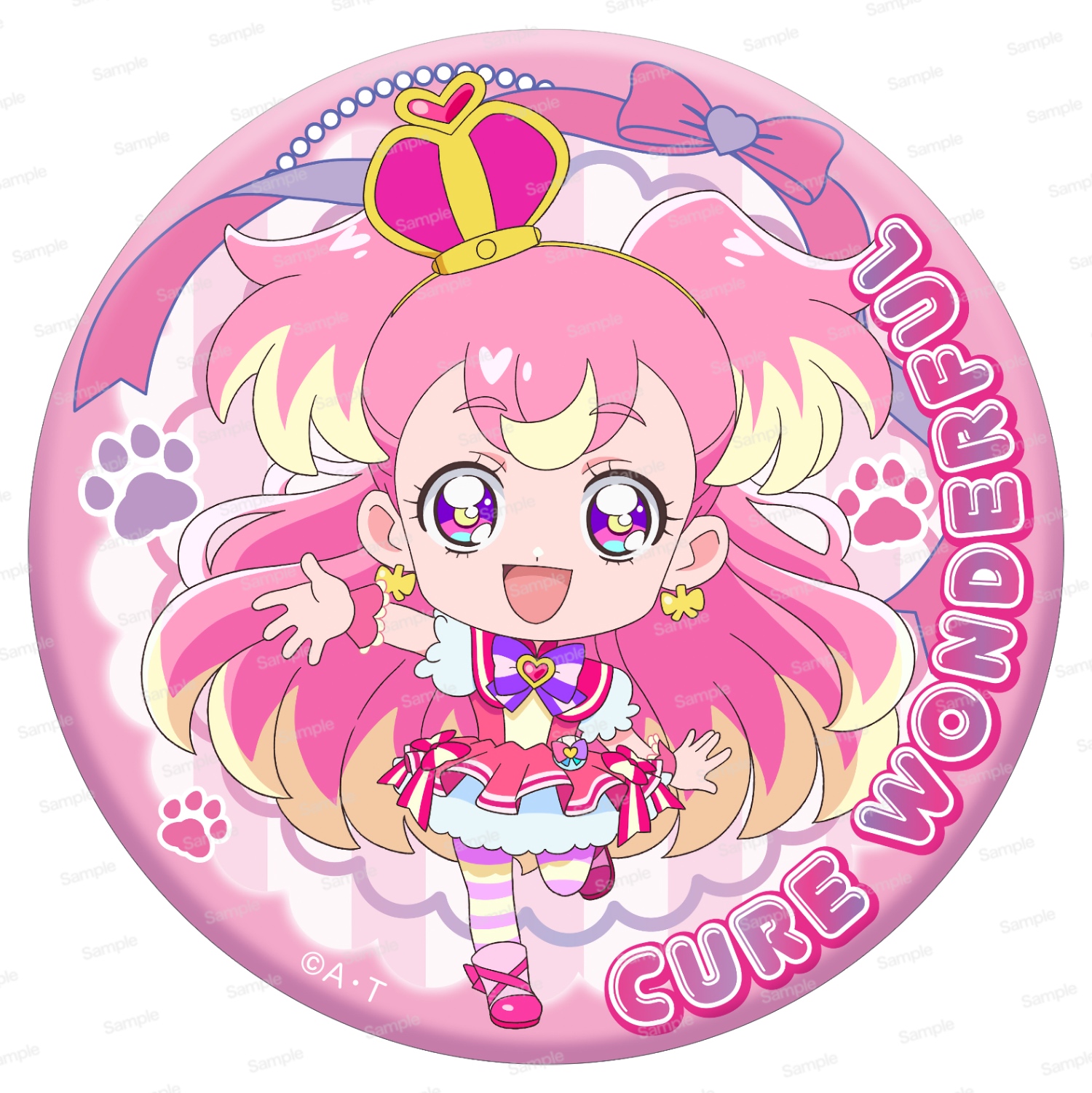 わんだふるぷりきゅあ！ プリポップ♪ドでか缶バッジ Vol.1　キュアワンダフル