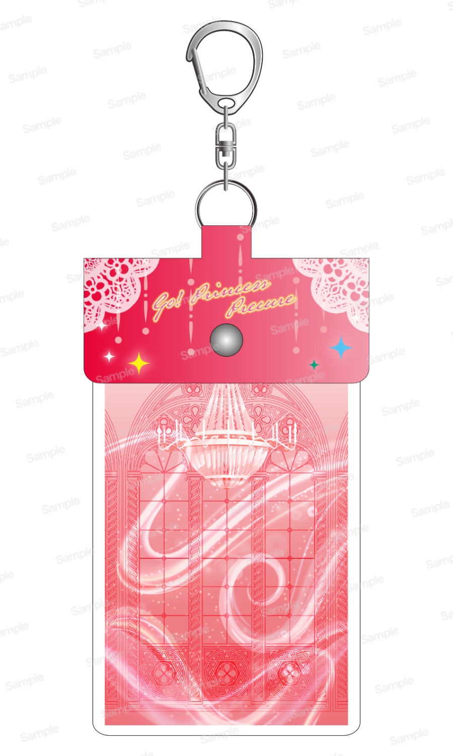 Go！プリンセスプリキュア　10周年メモリアルミニアクリルスタンド用ケースホルダー　キュアスカーレット