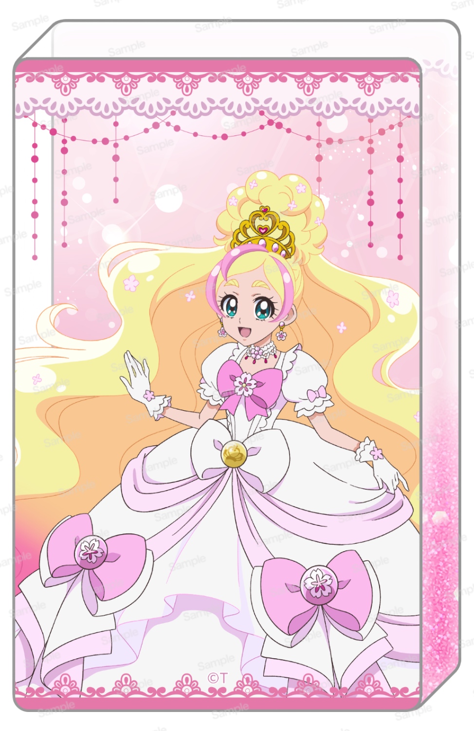 Go！プリンセスプリキュア　10周年メモリアルグリッターアクリルブロックVol.1　キュアフローラ