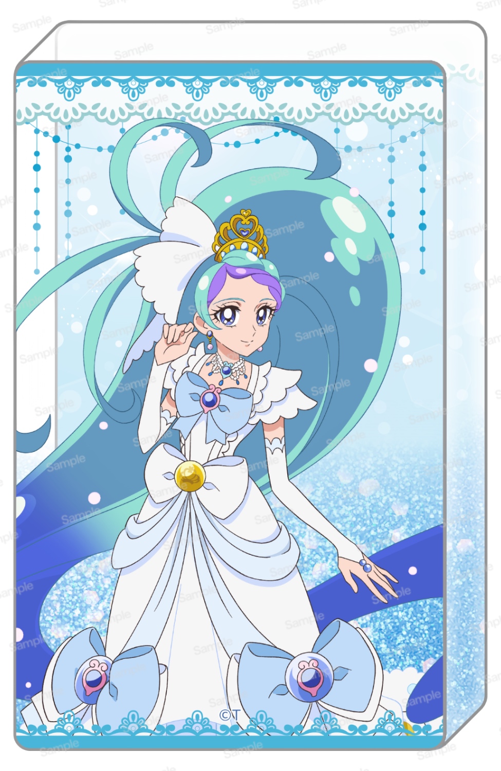 Go！プリンセスプリキュア　10周年メモリアルグリッターアクリルブロックVol.1　キュアマーメイド