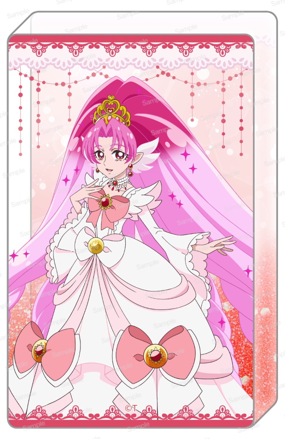 Go！プリンセスプリキュア　10周年メモリアルグリッターアクリルブロックVol.1　キュアスカーレット