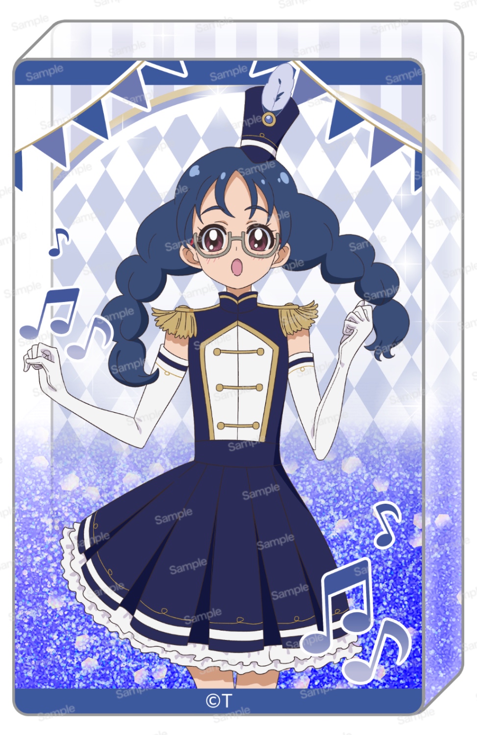 Go！プリンセスプリキュア　10周年メモリアルグリッターアクリルブロックVol.2　七瀬ゆい