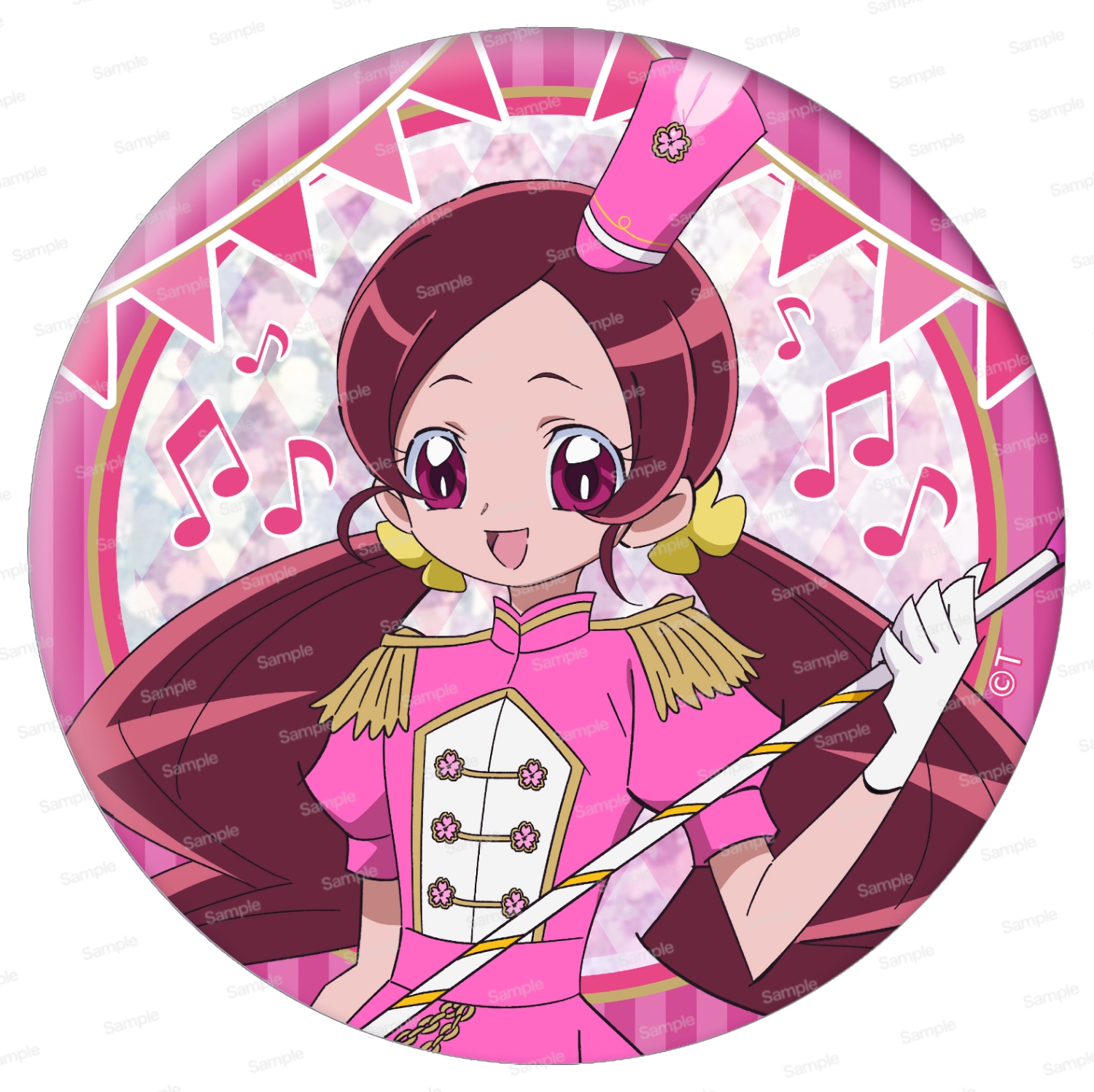 ハートキャッチプリキュア!　15周年メモリアルホログラム缶バッジ第2弾　花咲つぼみ