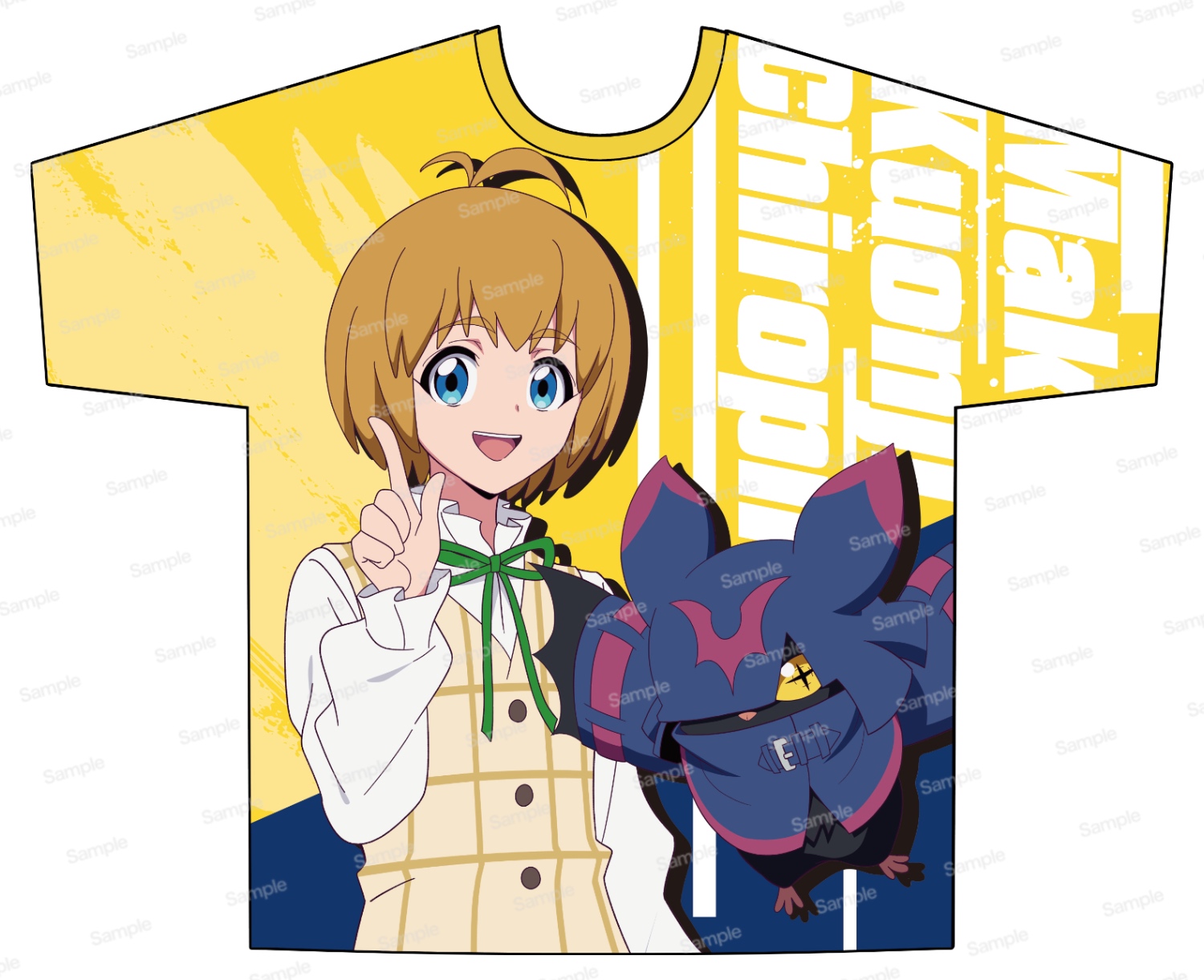 デジモンビートブレイク フルグラフィックTシャツ　久遠寺マコト & キロプモン