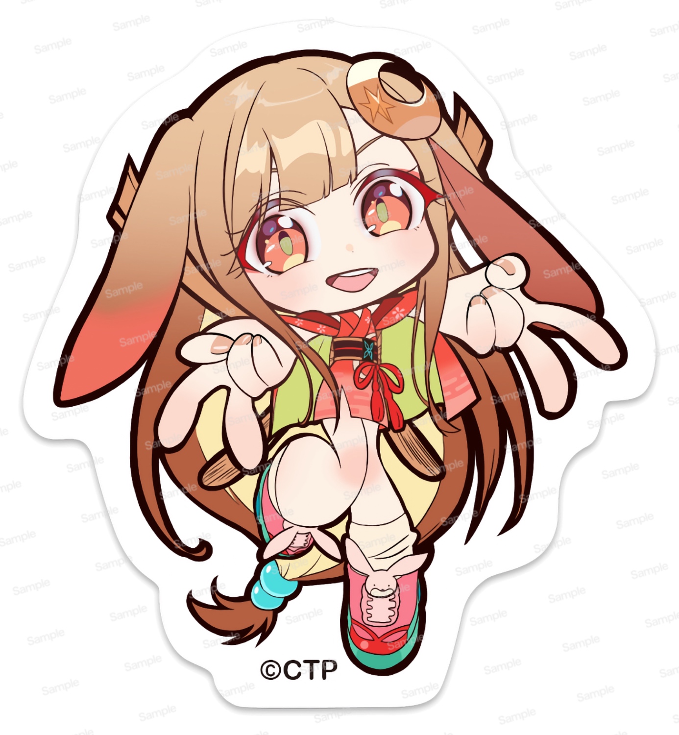 超かぐや姫！ 耐光・耐水ステッカー　かぐや/VR