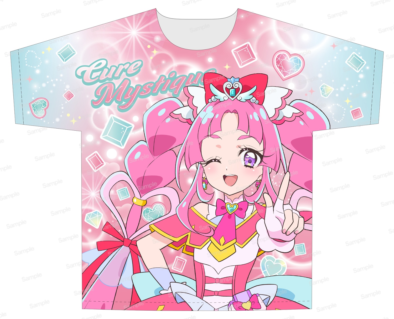 名探偵プリキュア！　フルグラフィックTシャツVol.1　キュアミスティック/小林みくる　表