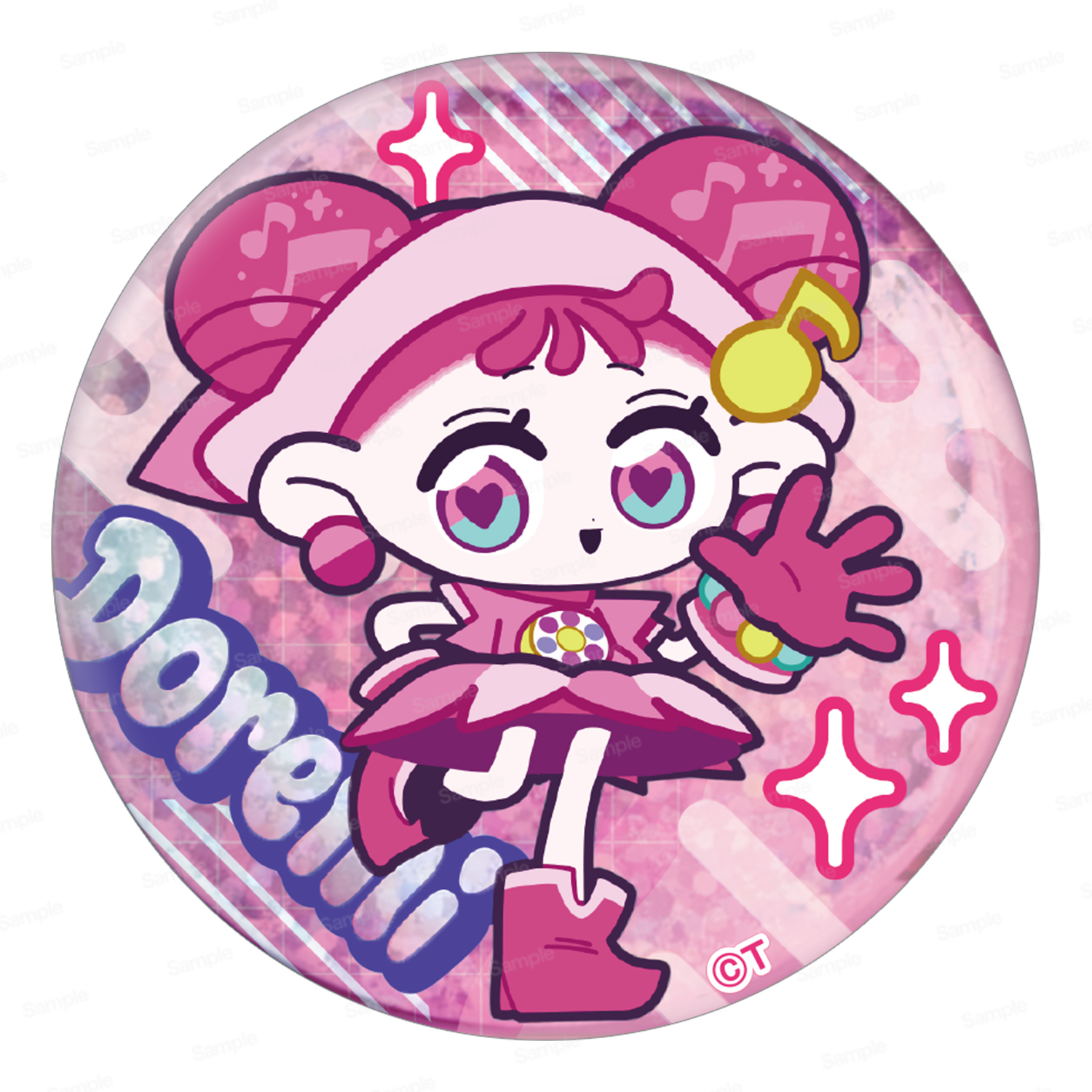 おジャ魔女どれみにょん ホログラム缶バッジ どれみ