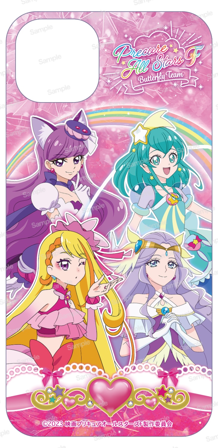 映画プリキュアオールスターズF iPhone14用 iPhoneケース　バタフライチーム