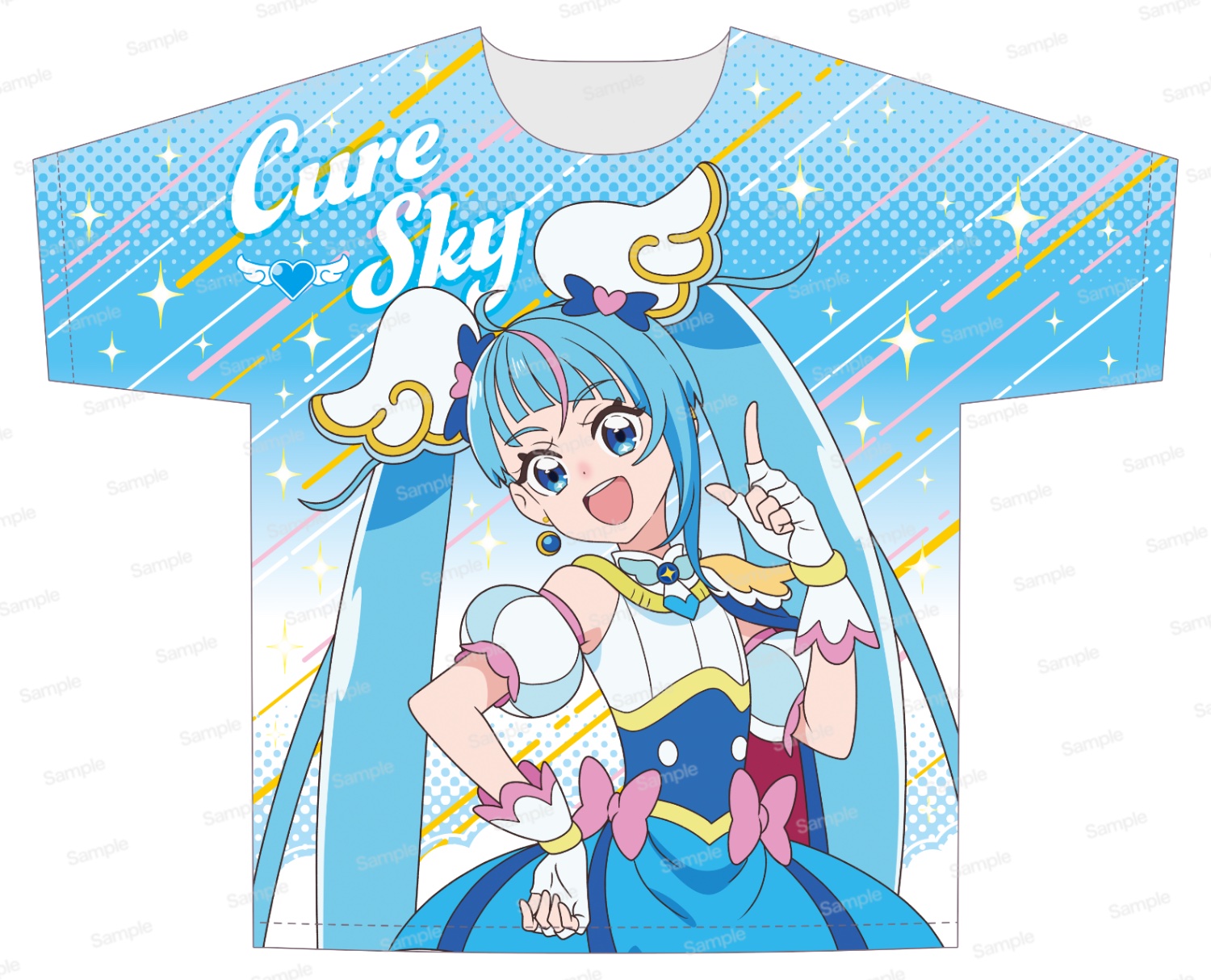 ひろがるスカイ！プリキュア フルグラフィックTシャツ　キュアスカイ