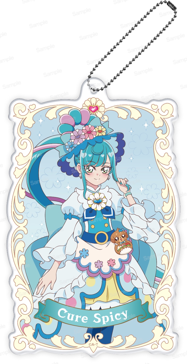 デリシャスパーティ♡プリキュア やわらかクリアキーホルダー　キュアスパイシー