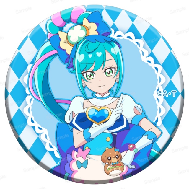 【匿名配送】セレカラ青　ホログラム缶バッジ　キュアニャミー　プリキュア 匿名配送】セレカラ青 ホログラム缶バッジ キュアニャミー プリキュア