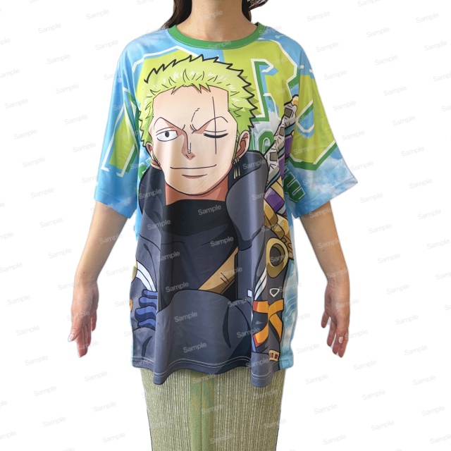 ゾロ ビッグシルエット Tシャツ ワンピース バースデイ 2022 麦わらストア ワンピース フルグラフィック T シャツ ゾロ