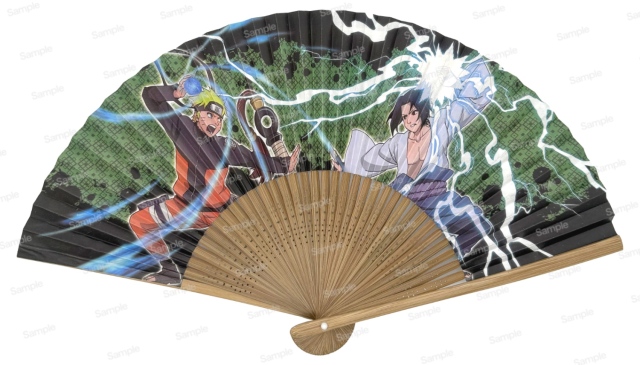 NARUTO-ナルト- 疾風伝 扇子 ナルト & サスケ リバーシブルデザイン