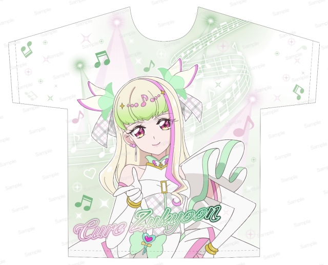 キミとアイドルプリキュア♪フルグラフィックTシャツVol.2 キュアズキューン/プリルン 表