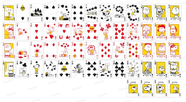 PEANUTS 75th バイスクルトランプ　一覧