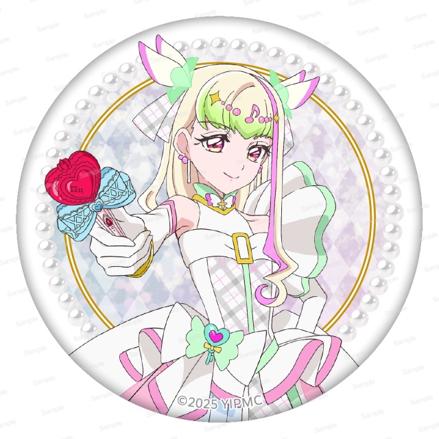 映画キミとアイドルプリキュア♪ お待たせ！キミに届けるキラッキライブ！　ホログラム缶バッジ第1弾　ズキューン