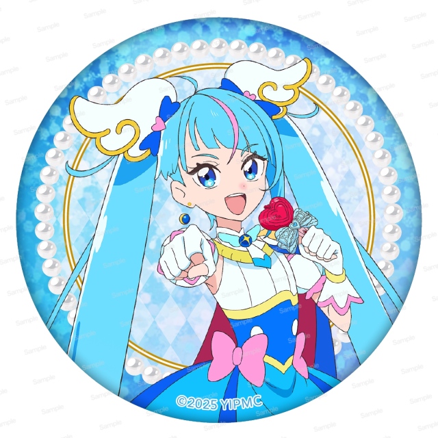 【映画キミとアイドルプリキュア♪ お待たせ！キミに届けるキラッキライブ！】ホログラム缶バッジ第2弾　スカイ