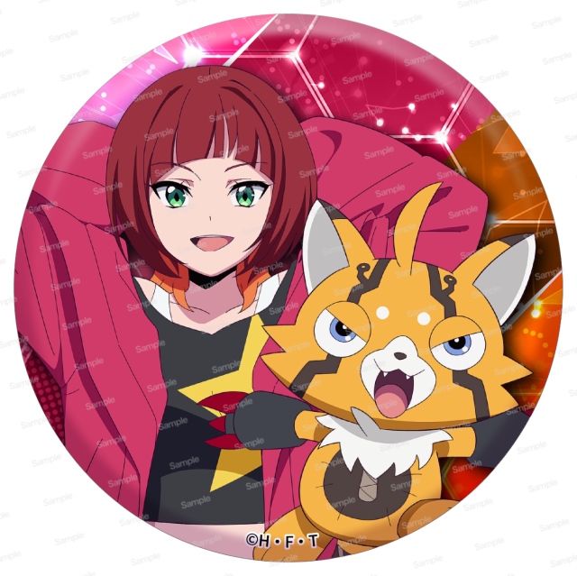 デジモンビートブレイク ドでか缶バッジ　咲夜レーナ & プリスティモン