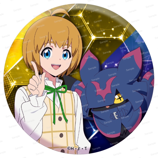 デジモンビートブレイク ドでか缶バッジ　久遠寺マコト & キロプモン