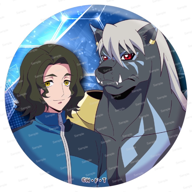 デジモンビートブレイク ドでか缶バッジ　沢城キョウ & ムラサメモン