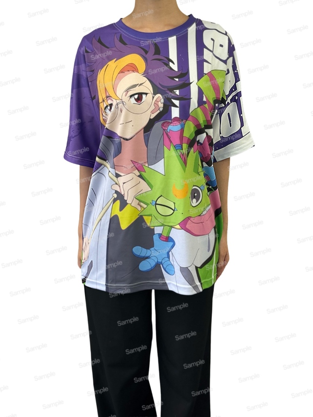 デジモンビートブレイク フルグラフィックTシャツ　天馬トモロウ & ゲッコーモン