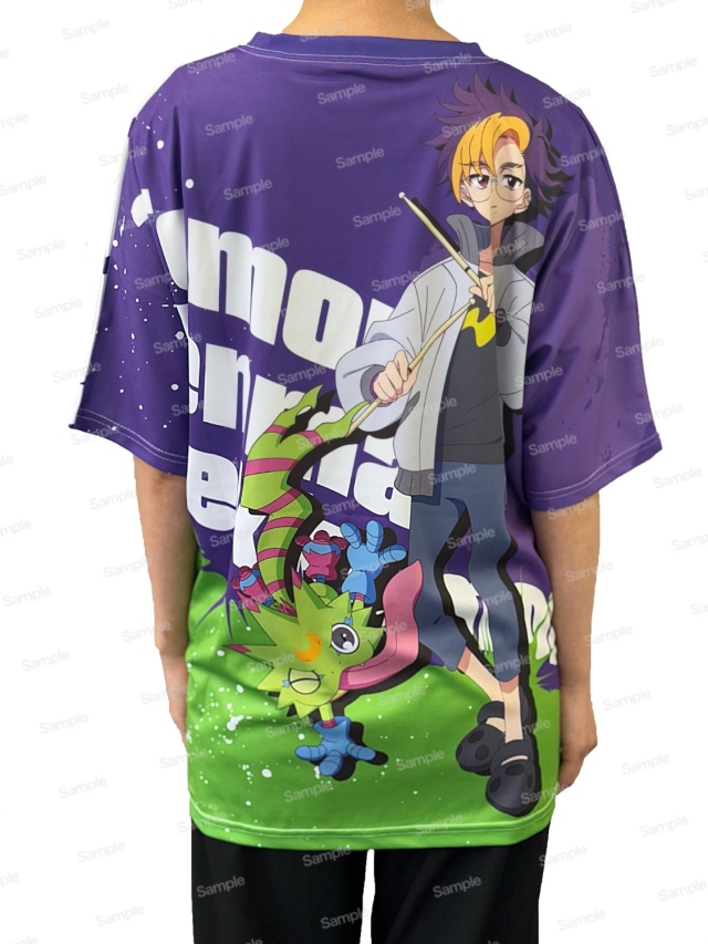 デジモンビートブレイク フルグラフィックTシャツ　天馬トモロウ & ゲッコーモン