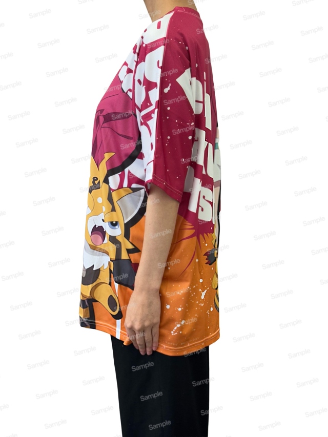 デジモンビートブレイク フルグラフィックTシャツ　咲夜レーナ & プリスティモン