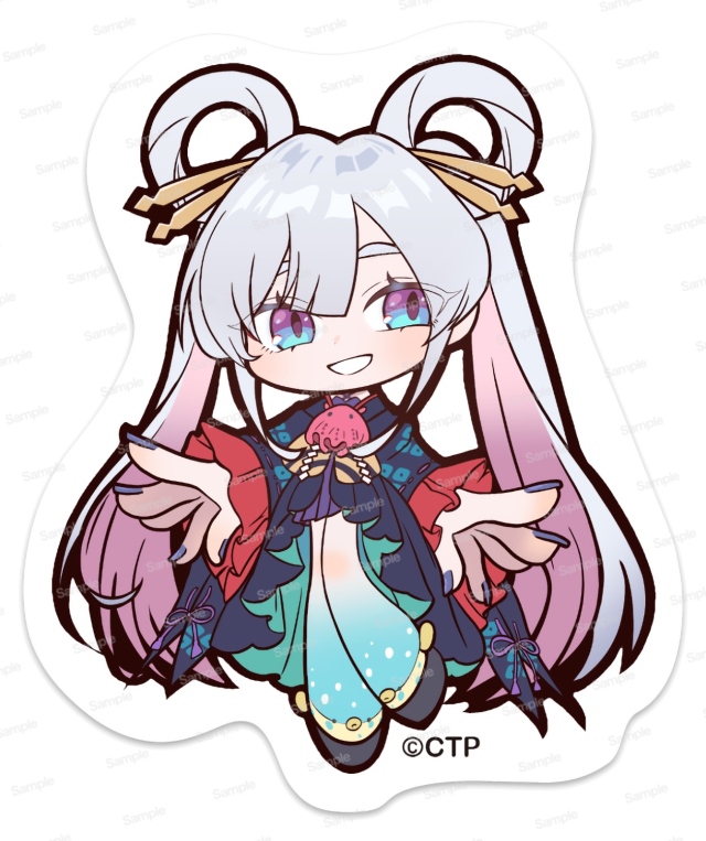 超かぐや姫! 耐光・耐水ステッカー 月見ヤチヨ
