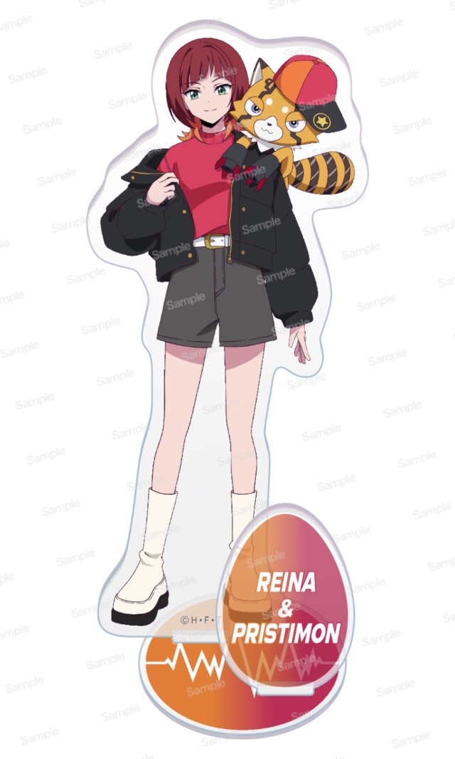 デジモンビートブレイク　ミニアクリルスタンド 第2弾　咲夜レーナ&プリスティモン　組み