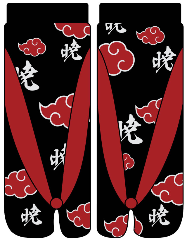 NARUTO-ナルト-疾風伝 足袋ソックス 暁