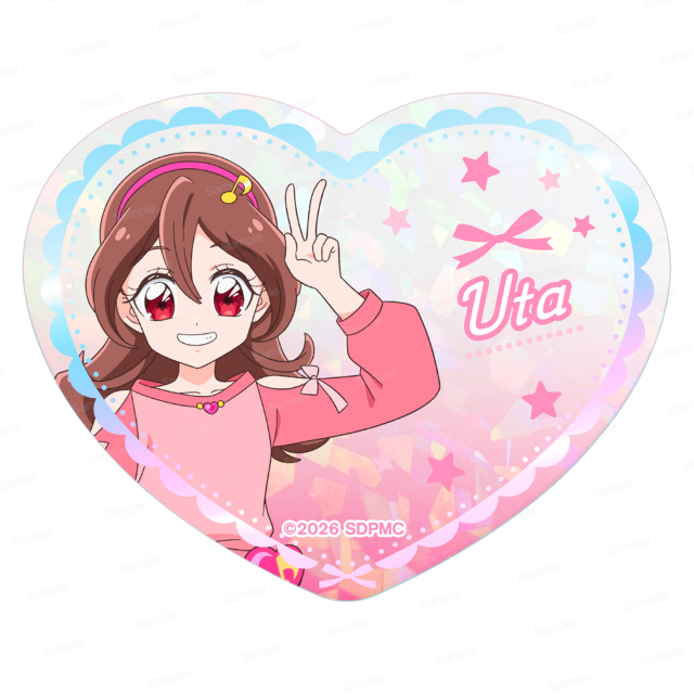映画名探偵プリキュア！不思議な庭と2人の秘密 ハート型クリアシートVol.2 咲良うた