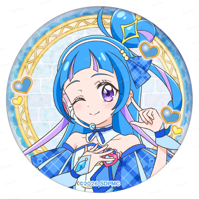 映画名探偵プリキュア！不思議な庭と2人の秘密 ホログラム缶バッジ第1弾 キュアウインク