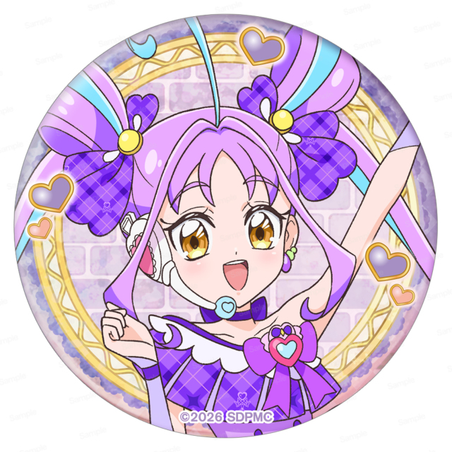 映画名探偵プリキュア！不思議な庭と2人の秘密 ホログラム缶バッジ第1弾 キュアキュンキュン