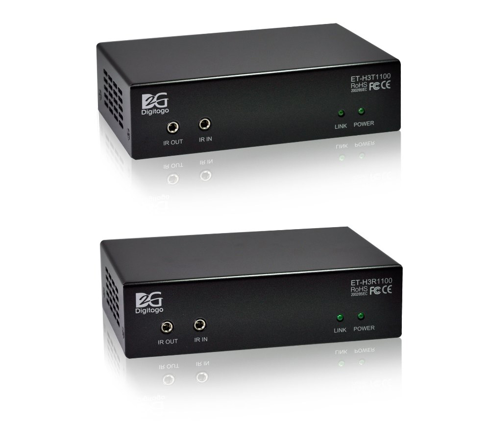 ■販売終了■　【送受信器セット】HDMI/RS-232C/IR延長器　【型番】ET-H3T/R1100　※販売終了