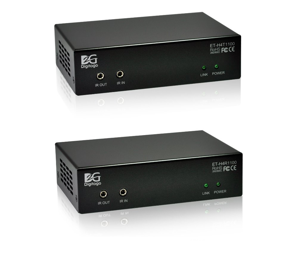 ■販売終了■　【送受信器セット】HDMI/RS-232C/IR/PoE延長器　【型番】ET-H4T/R1100　※販売終了