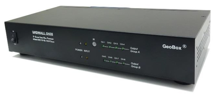 GeoBox G408 4K/60Pマルチディスプレイコントローラー（2入力8出力）　【型番】G408　※発売元より直送