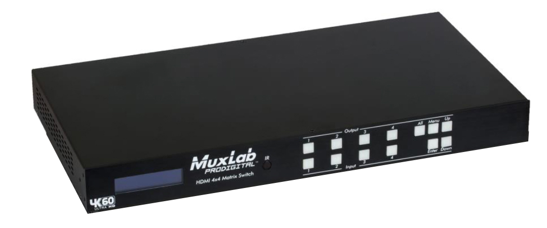 MuxLab（マックスラボ）4入力4出力HDMI2.0マトリックススイッチャー　【型番】MUX-SH500444　※発売元より直送