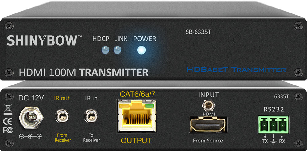 ■販売終了■　SHINYBOW（シャイニーボー）HDBaseT準拠HDMI送信器　【型番】SB-6335T　※販売終了