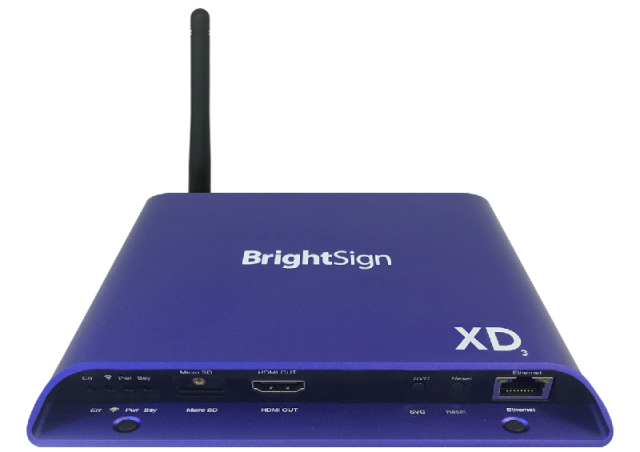 ■販売終了■　BrightSign XD233W（ブライトサイン）WiFi Beaconモジュール搭載モデル　【型番】BS/XD233W　※販売終了