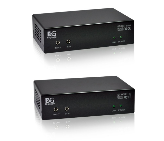 ■販売終了■　【送受信器セット】HDMI/RS-232C/IR延長器　【型番】ET-H3T/R1100　※販売終了