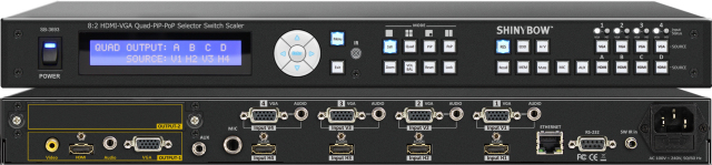 ■販売終了■　SHINYBOW（シャイニーボー）8入力2出力マルチビューアー　【型番】SB-3693　※販売終了