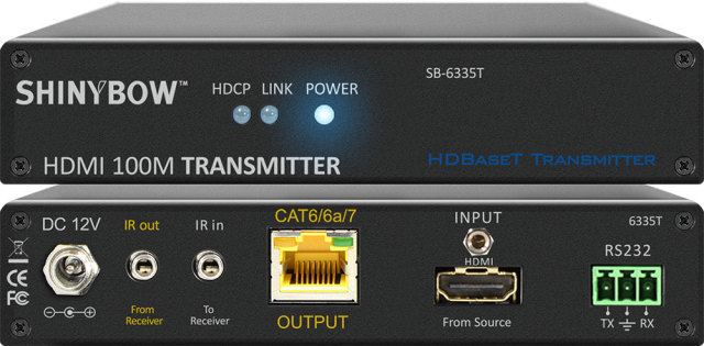 ■販売終了■　SHINYBOW（シャイニーボー）HDBaseT準拠HDMI送信器　【型番】SB-6335T　※販売終了