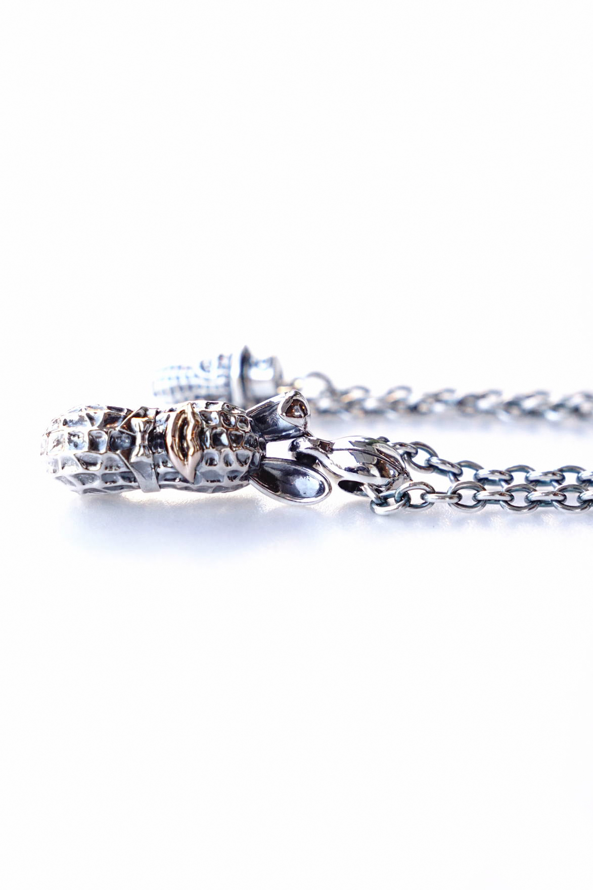 PEANUTS & Co. L BUNNY silver x k10PG + chain all silver