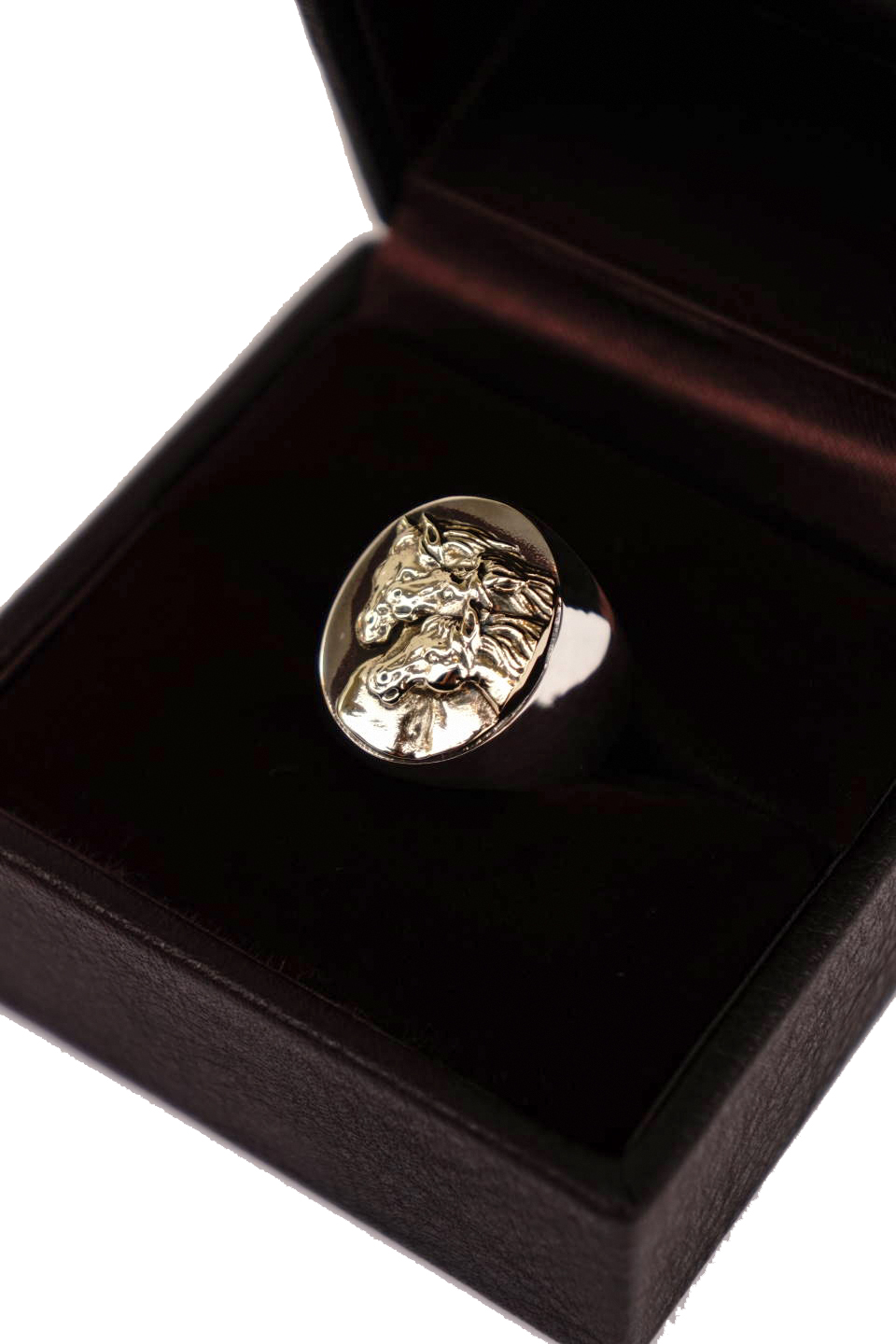 PEANUTS & Co. PHARAOHS HORSES RING oval L Silver×K10 Gold