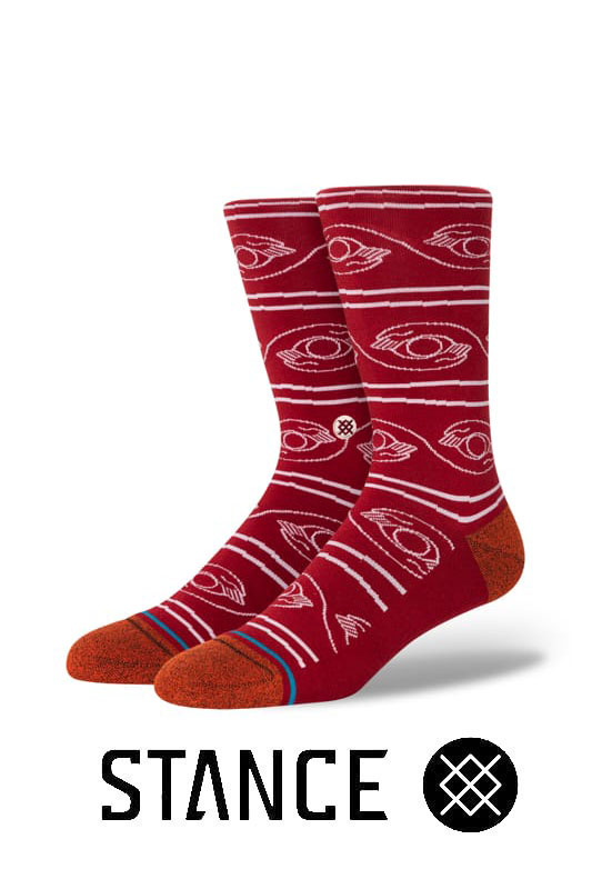 STANCE SOCKS Holding Maroon