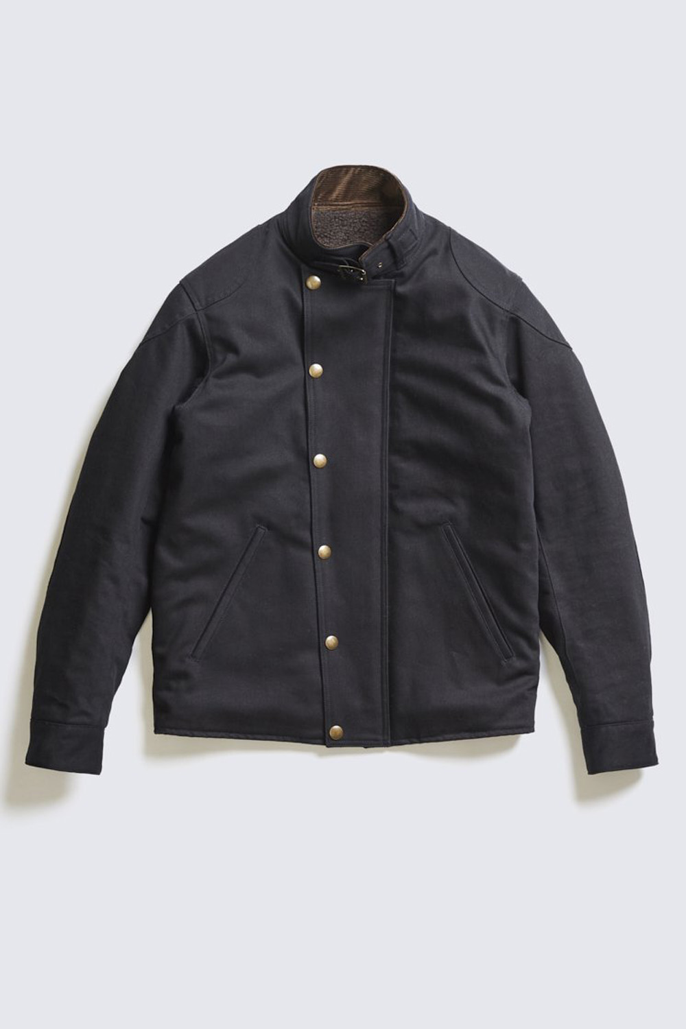 ADDICT CLOTHES JAPAN ACVM COTTON ULSTER JACKET BLACK B.S.W. market place