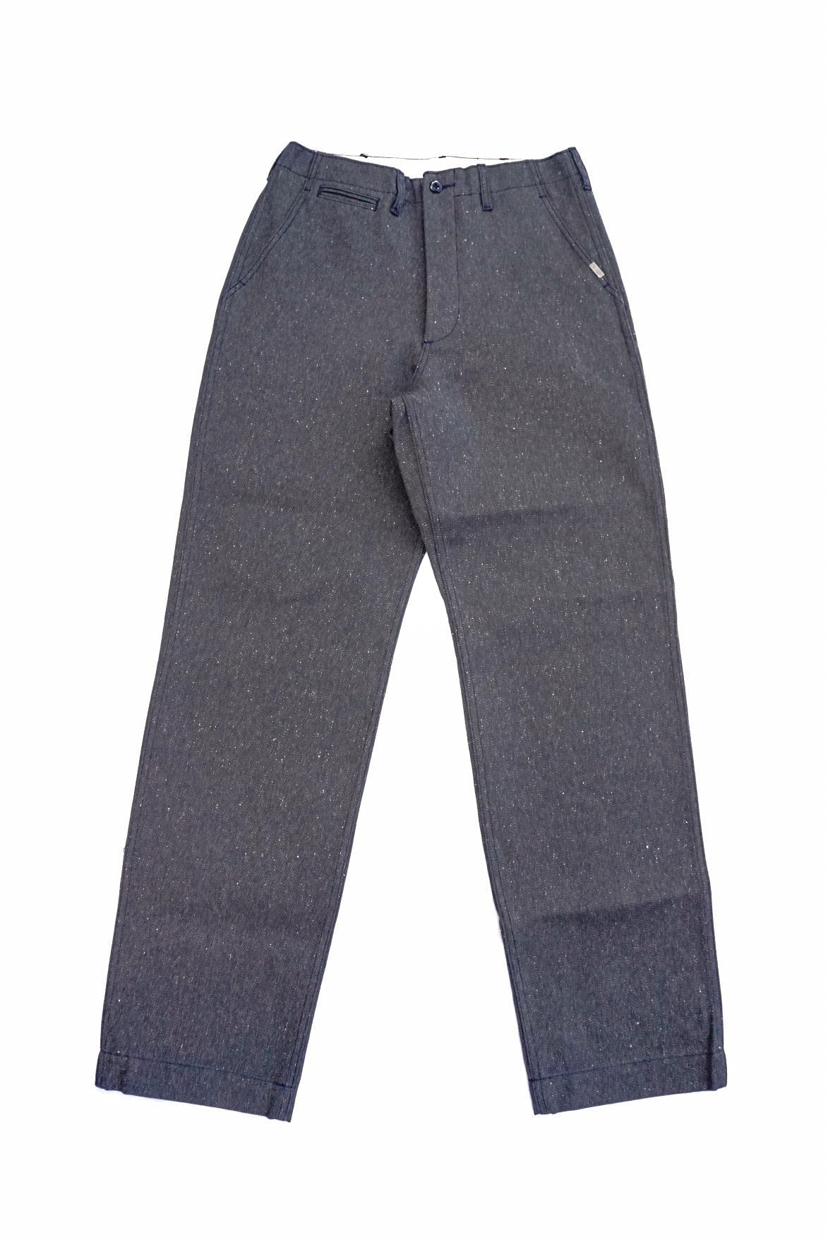 Mr.FATMAN "Jimmy Melange Twill Trousers" BLACK